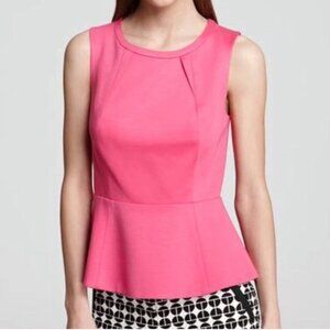 TRINA TURK womens BLOUSE hot pink BARBIE tank top SLEEVELESS SIZE M